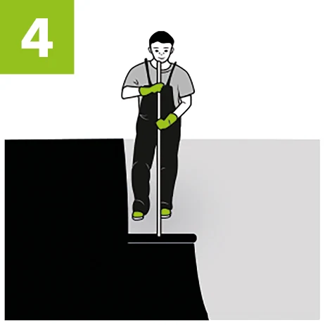 Aplikacja pędzlem gumy w płynie CWS R